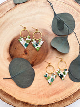 Load image into Gallery viewer, Green & Gold Terrazzo