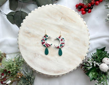 Load image into Gallery viewer, Teal/Burgundy Winter Cane