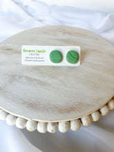 Load image into Gallery viewer, Green Pebble Studs
