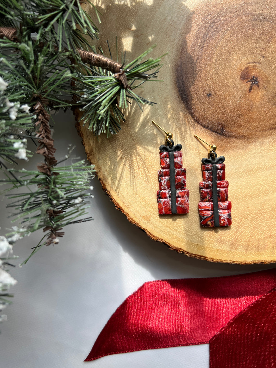 Red, White, & Black Marble