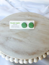 Load image into Gallery viewer, Green Pebble Studs
