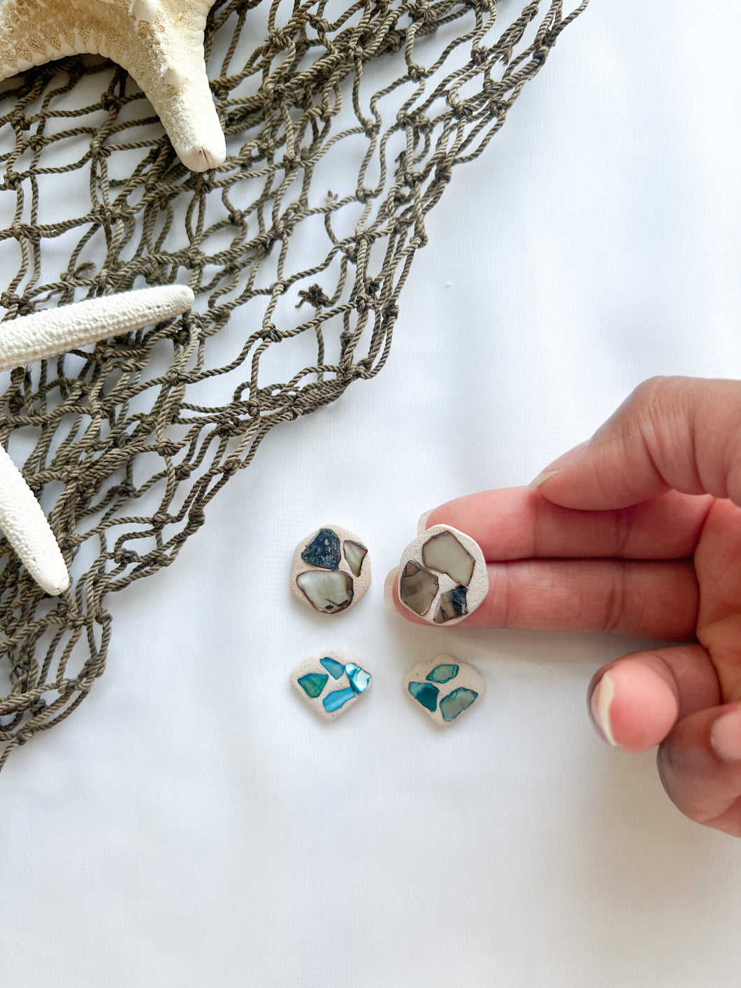 Crushed Seashells Stud Pack