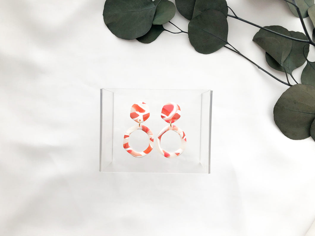 Translucent Grapefruit Collection Hexa Hoops