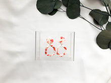 Load image into Gallery viewer, Translucent Grapefruit Collection Hexa Hoops
